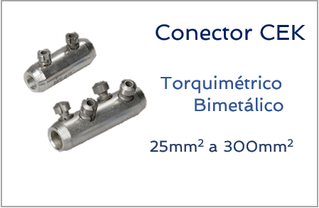 Conector para cabos de média tensão